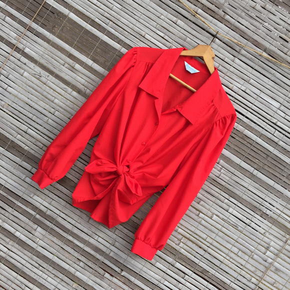 VINTAGE . JUDY BOND PROVINCETOWN . 70s BLOUSE - Picture 2 of 8